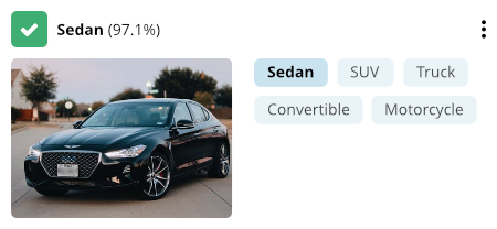 Machine learning to classify a car type within an image