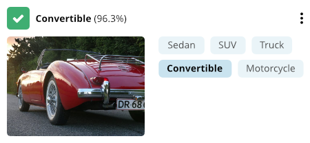 Machine learning to classify a car type within an image