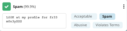 Machine learning to identify abusive text