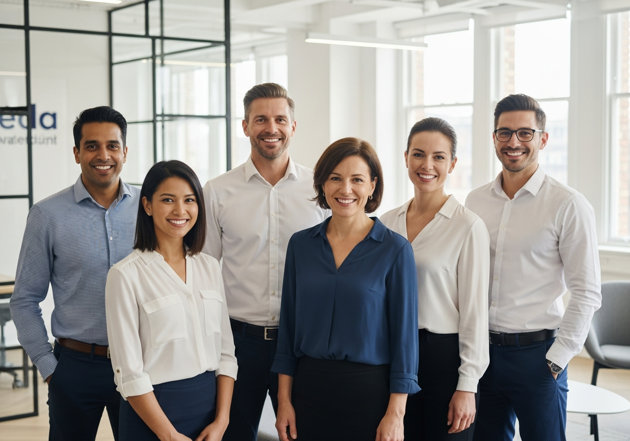 Company team group photo