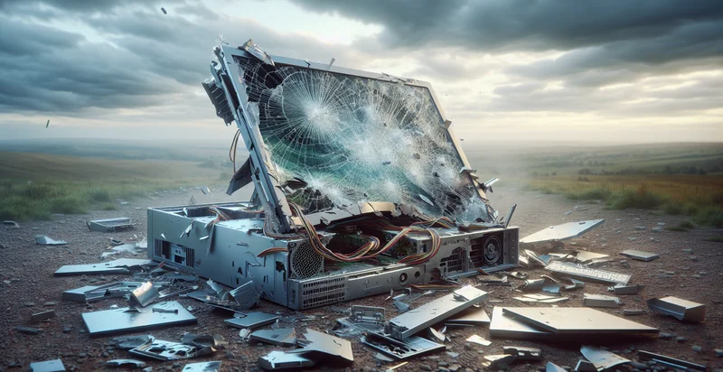 if a computer is damaged identifier