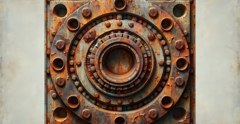 if metal flange is rusted identifier