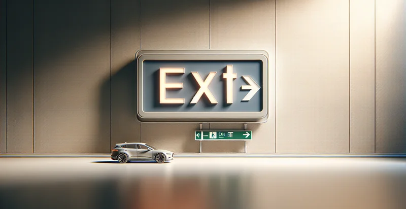 is there an exit sign identifier