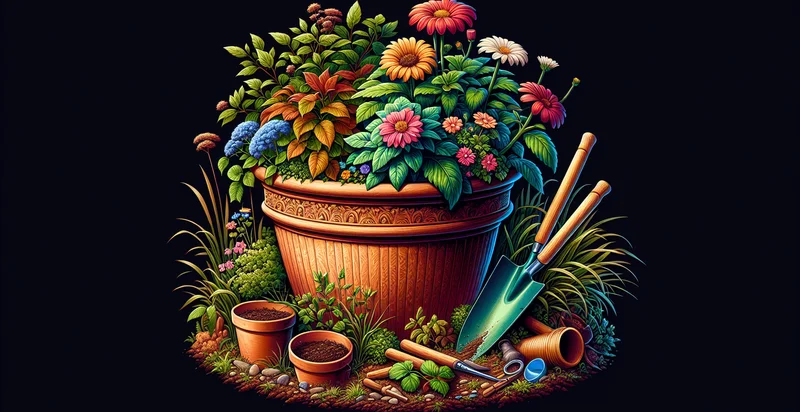 the color of a flower pot identifier