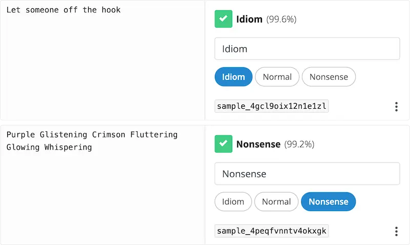 text classification example