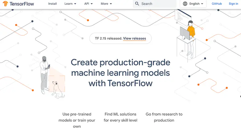 tensorflow screenshot