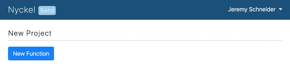 Click “New Function” to get started