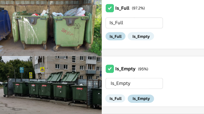 Streamline waste management operations with image classification