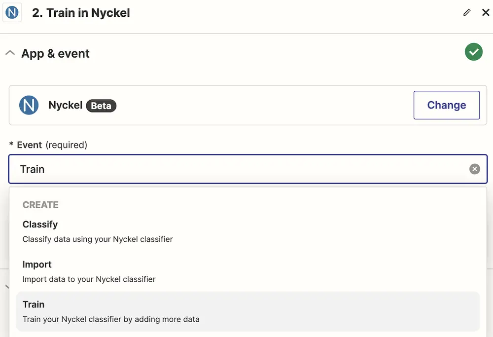 zapier nyckel integration